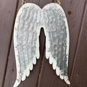 Pottery Barn Galvanized Farmhouse Angel Wing decor